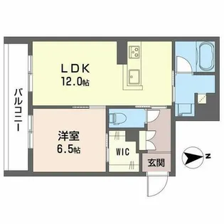 シャーメゾンエラブル 梅田北【4階】の間取り