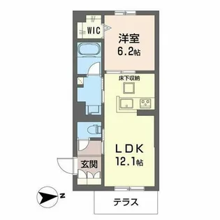 シャーメゾンエラブル 梅田北【0103号室】の間取り