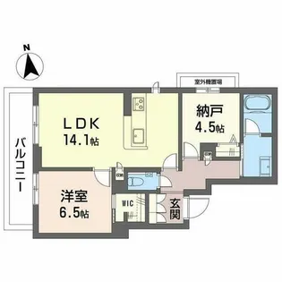スカイ ウィング【0403号室】の間取り