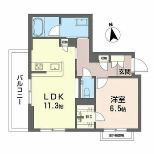 スカイ ウィング【0302号室】の間取り