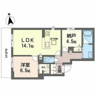 スカイ ウィング【0103号室】の間取り