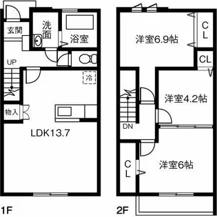 Maison Clair【1階】の間取り