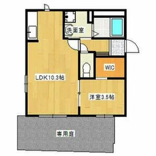 LUNA COURT【101号室】の間取り