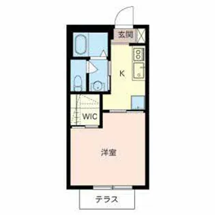 ベルメゾン【0102号室】の間取り