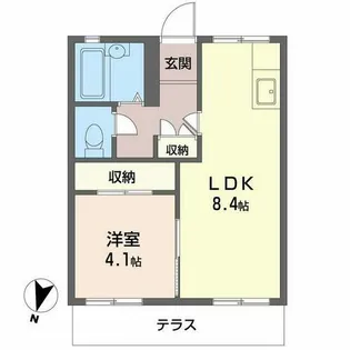 美山台ハイツ【0101号室】の間取り