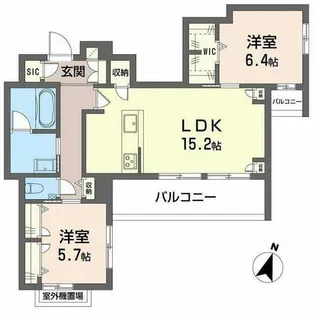 ベル エ ロンプラージュ【0301号室】の間取り