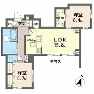 ベル エ ロンプラージュ【0101号室】の間取り