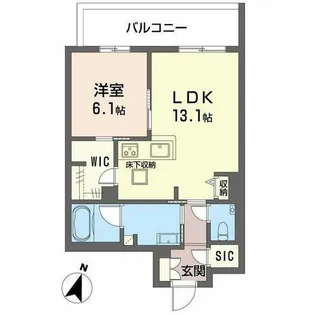ベル エ ロンプラージュ【0105号室】の間取り