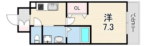 エヴァステージ神戸六甲【3階】の間取り