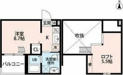 Bonne fraise(ボンヌフレイズ)【1階】の間取り