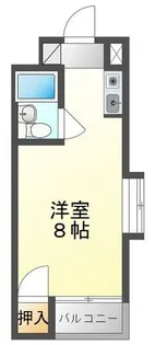 ロータリーマンション西三荘【4階】の間取り