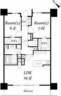 ロイヤルパークス千種【7階】の間取り