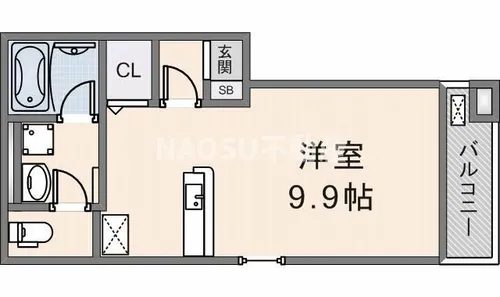カルバス ヴィラージュ【201号室】の間取り
