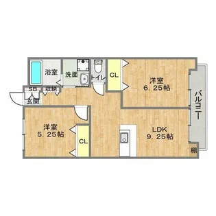 メゾングランデ【2階】の間取り