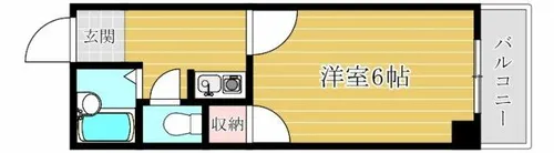 ロイヤルレスト芦原【7階】の間取り