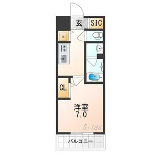 べラジオ雅び京都七条ウエストⅡ【6階】の間取り