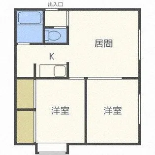 ビュースター星置A棟【202号室】の間取り