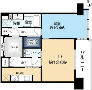グラングリーン大阪 THE NORTH RESIDENCE【37階】の間取り