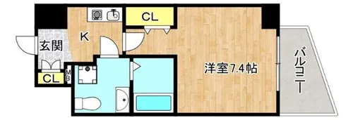 セレニテ桃谷【8階】の間取り