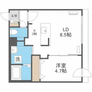 ブランシャール宮の森【3階】の間取り