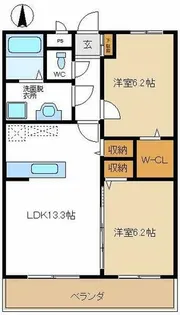 グランフルール【1階】の間取り