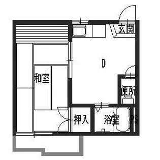 タウニィ高畑【0201号室】の間取り