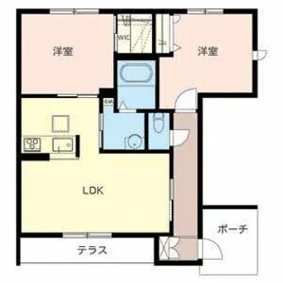 セントラヴィーヌ山手III【0102号室】の間取り