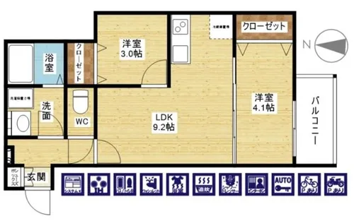 EIJU加島【2階】の間取り