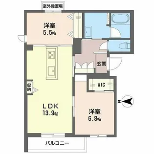 シャーメゾン ウィステリアカーサ【0301号室】の間取り