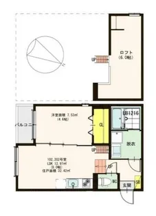 グランデューク【2階】の間取り