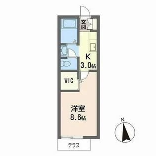 amitie【0106号室】の間取り