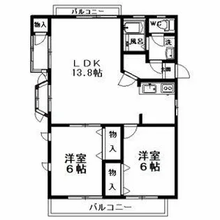 RAPUTA【203号室】の間取り