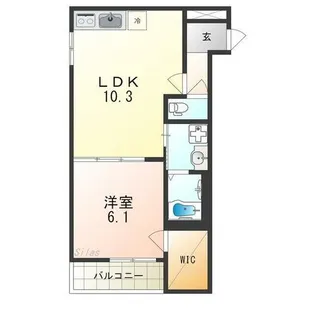 フジパレス カトレア【2階】の間取り