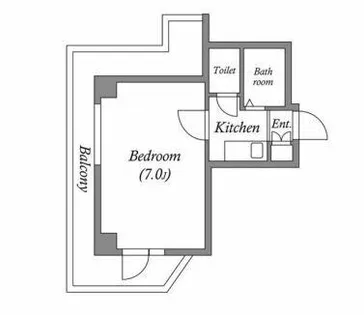 ドミール堺筋本町【4階】の間取り