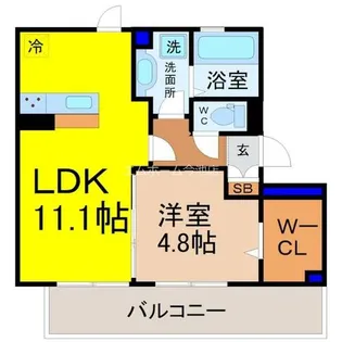 レジデンス春岡【3階】の間取り