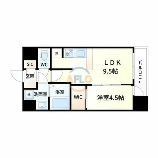 スプランディッド新大阪Ⅴ【9階】の間取り