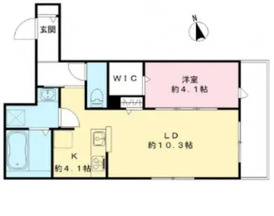兵庫県西宮市豊楽町【アパート】の間取り