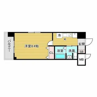 グランカーサ梅田北【5階】の間取り