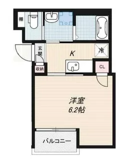 大阪府大阪市西淀川区佃3丁目【アパート】の間取り