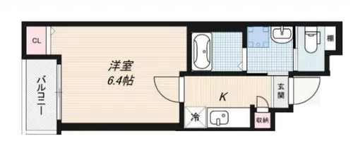 大阪府大阪市西淀川区佃3丁目【アパート】の間取り