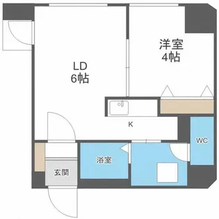 ラポム美園【10階】の間取り