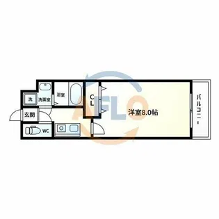 Fr.imp大阪城東【2階】の間取り