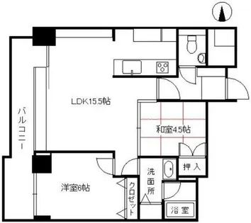 福岡県福岡市早良区百道浜4丁目【マンション】の間取り