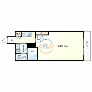 ビガーポリス118東田辺【6階】の間取り