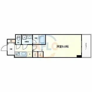 スプランディッド淀屋橋DUE【2階】の間取り