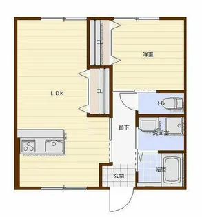 パークサイドSUEHIRO【202号室】の間取り
