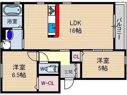 プルメリア【1階】の間取り
