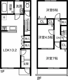 メゾンシャルール【106号室】の間取り