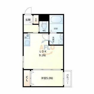 セレニティ加美南B棟【3階】の間取り