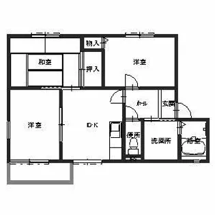 ベルドミール【A102号室】の間取り
